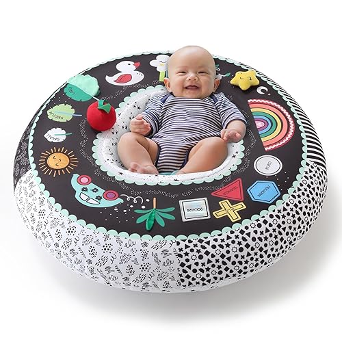 The Peanutshell Baby Boy or Girl Play Ring - Inflatable Seat, Sitting Support Chair, Unisex Activity Seats for Sitting Up, Play Ring for Babies 0-6 Months - Montessori