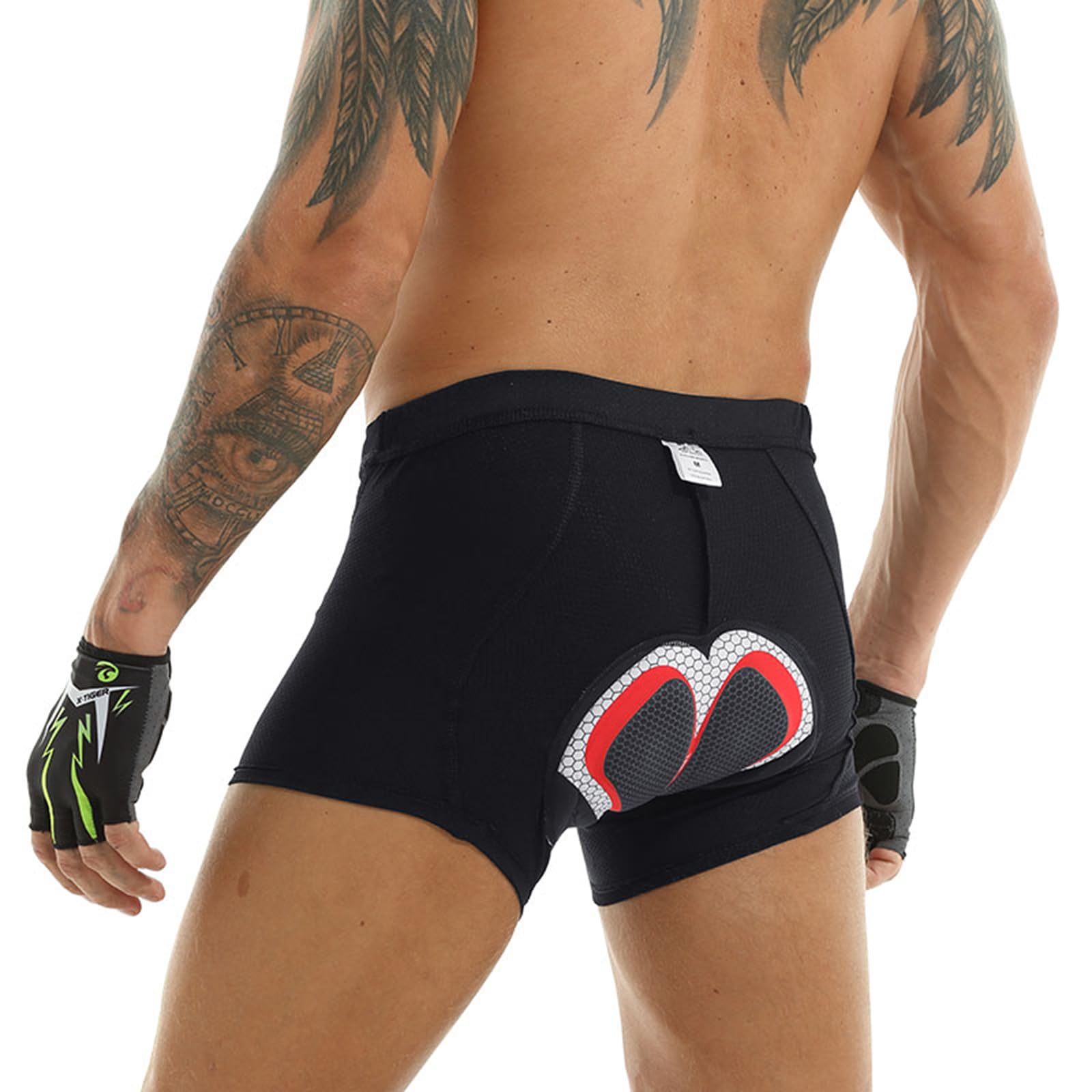 X-TIGER Ropa Interior de Ciclismo para Hombre Acolchado MTB Boxer Ciclismo Hombres Ropa Interior de Bicicleta,Tamaño:M