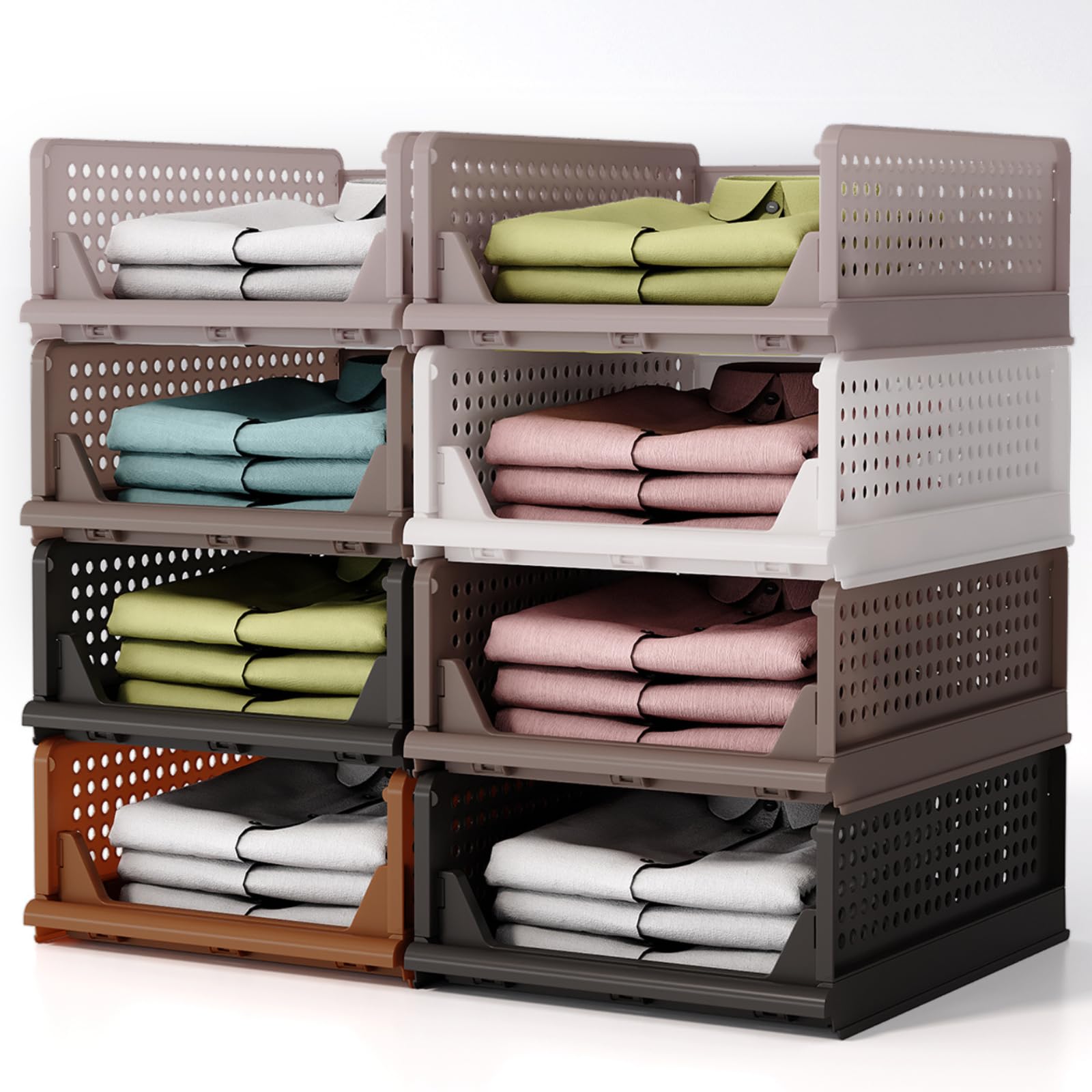 RMAN 8Er Set Kleiderschrank Organizer Schrank Organizer