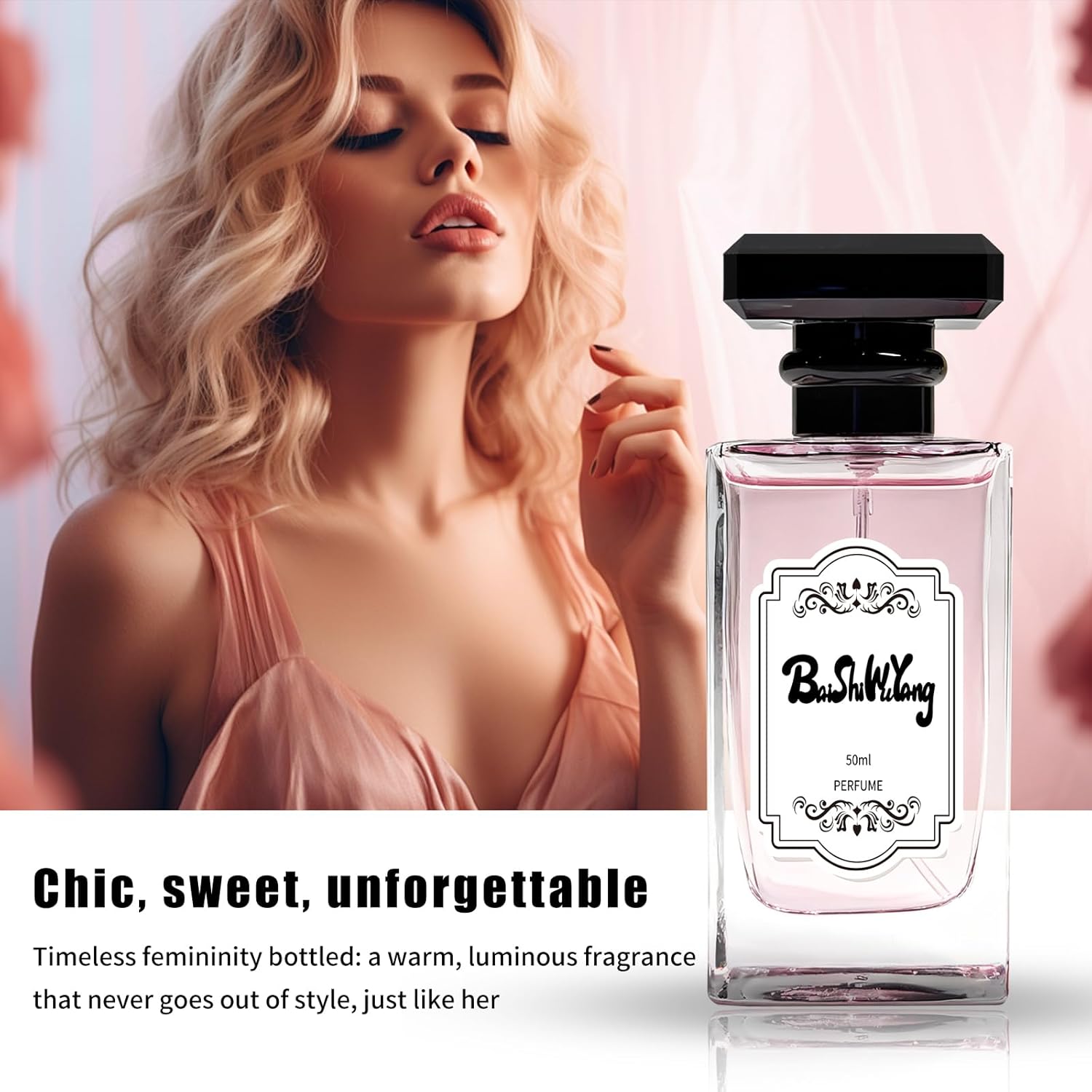 Women's Floral Perfume – Eau de Toilette With Notes of Pear, Rose, Lily of the Valley, Musk, Strawberry & Cedar – Long Lasting Fragrance for Women, 50ml/1.69 fl oz - Image 8