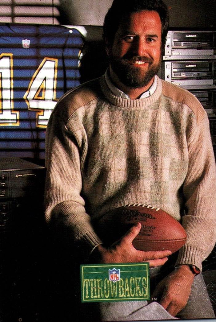 Dan Fouts Autographed On Card Auto Throwbacks Collectible Football Card - 1992 Pro Line Portraits Football Card (Chargers)