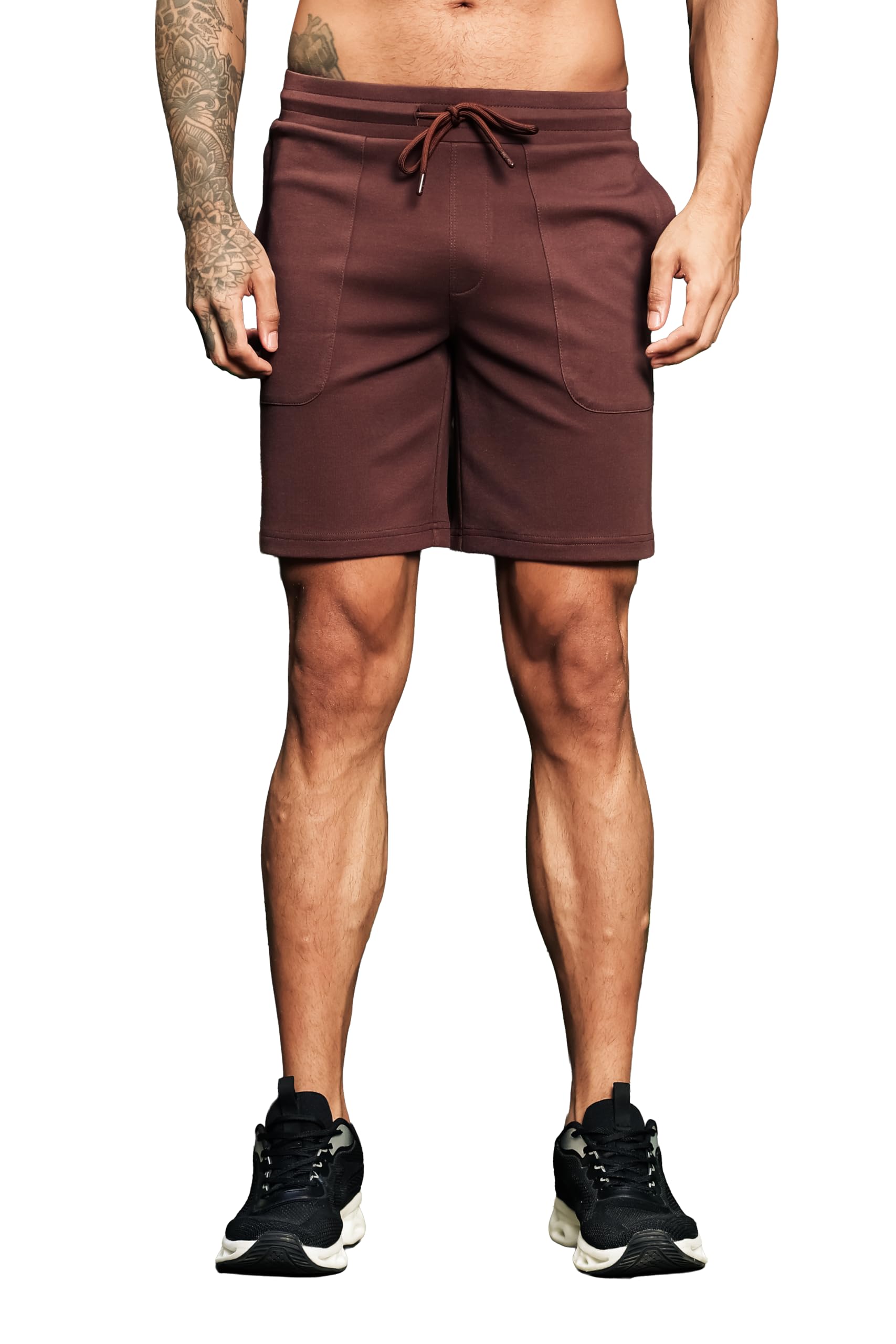one sky Men’s Cotton Spandex Printed Shorts | Mid Rise Casual Shorts with Drawstring | Typography Print | 2 Pockets | Machine Wash-picture-28