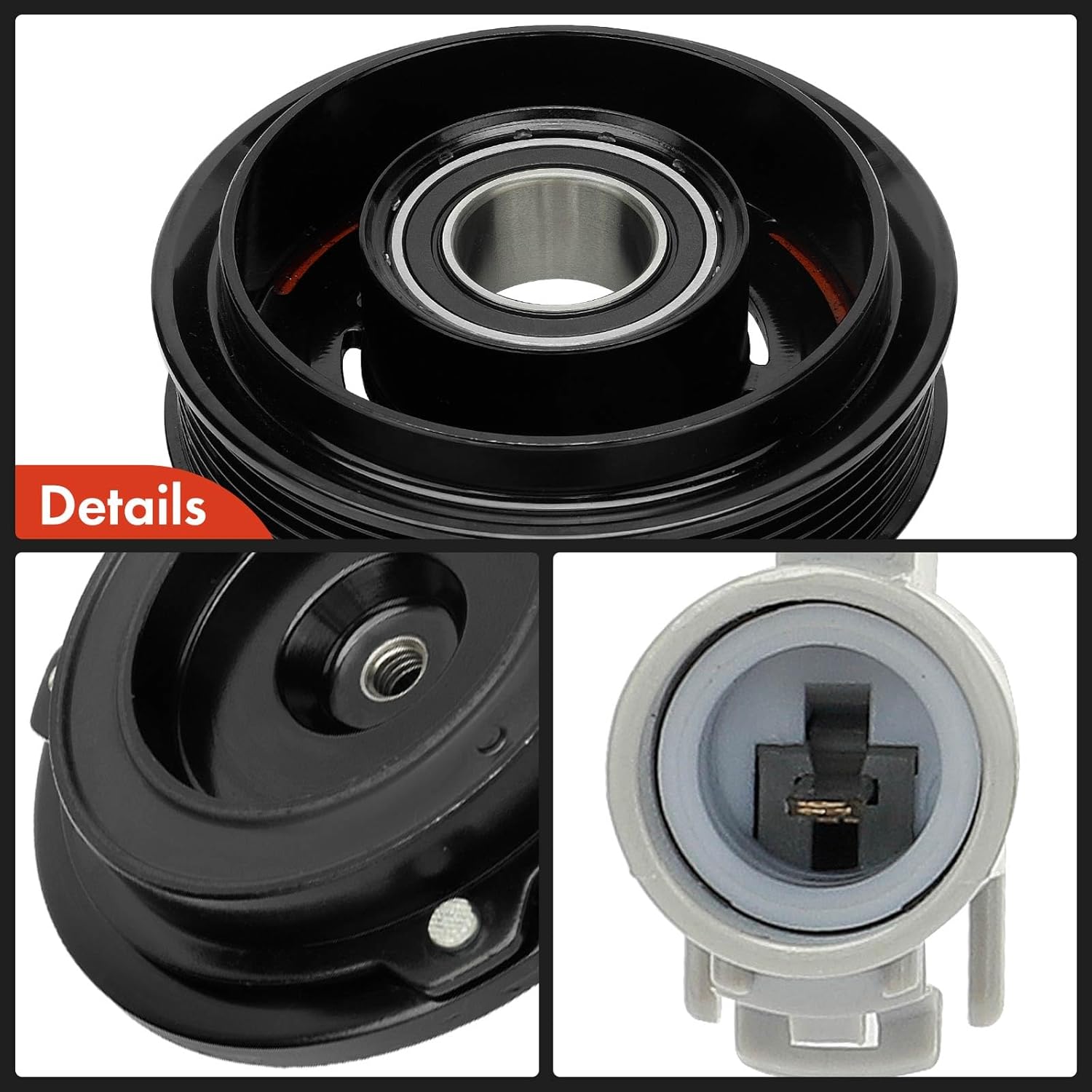 A-Premium Air Conditioner AC Compressor Clutch Kit Compatible with Toyota Tundra 2000-2006 4.7L