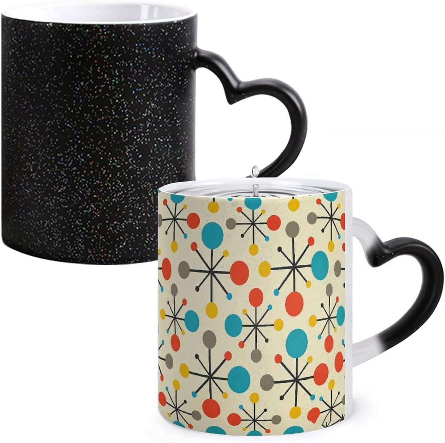Color Changing Mug, Novelty Coffee Magic Cup, Retro Mid Century image 3