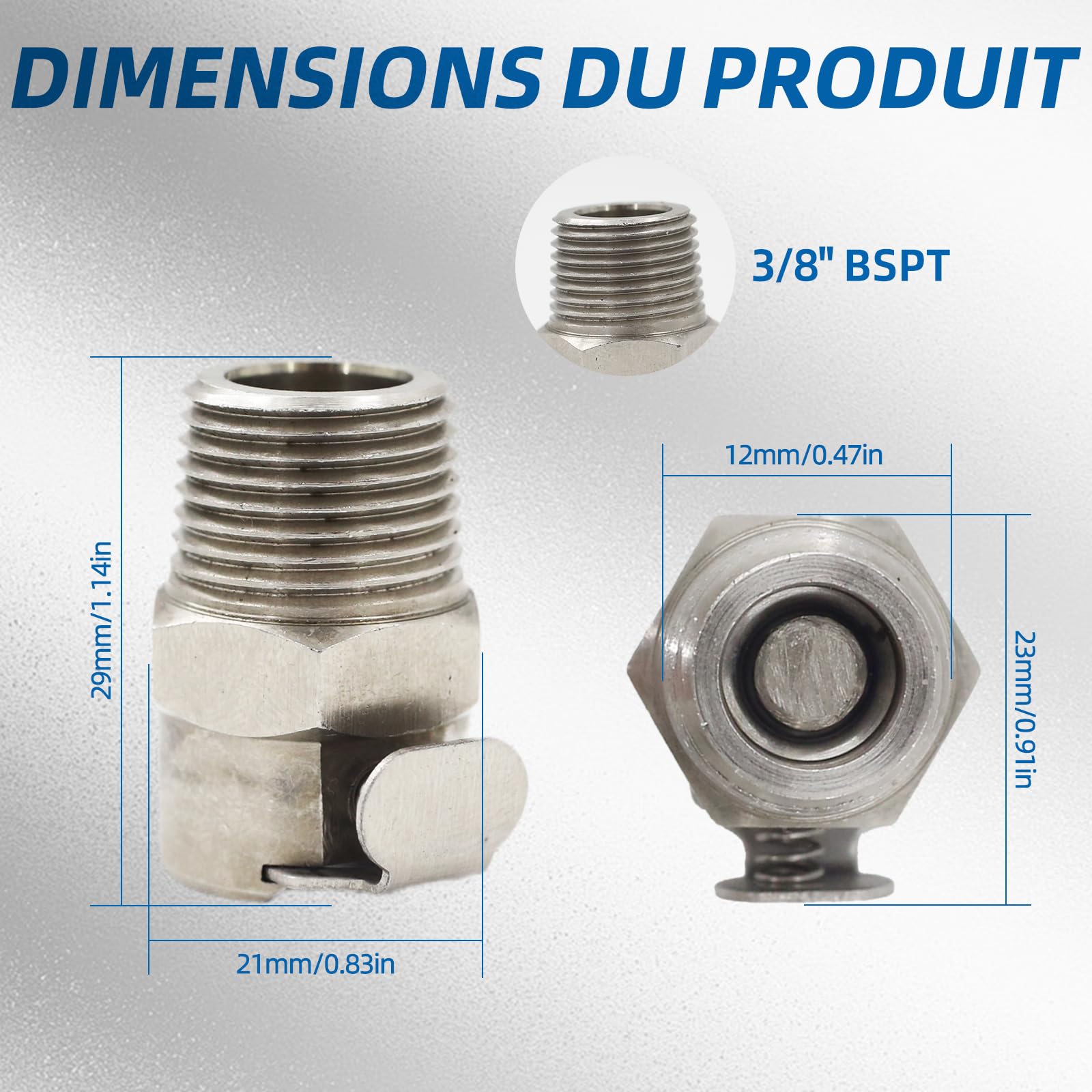 Kit de réparation de pompe à carburant en métal ANEELV à démontage rapide pour BMW R1200GS / R1200R / R1200RT / K1200R / K1200S / K1200GT.