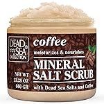 Dead Sea Collection Coffee Scented Salt Body Scrub - Large 23.28 OZ - with Pure Oils and Dead Sea Minerals