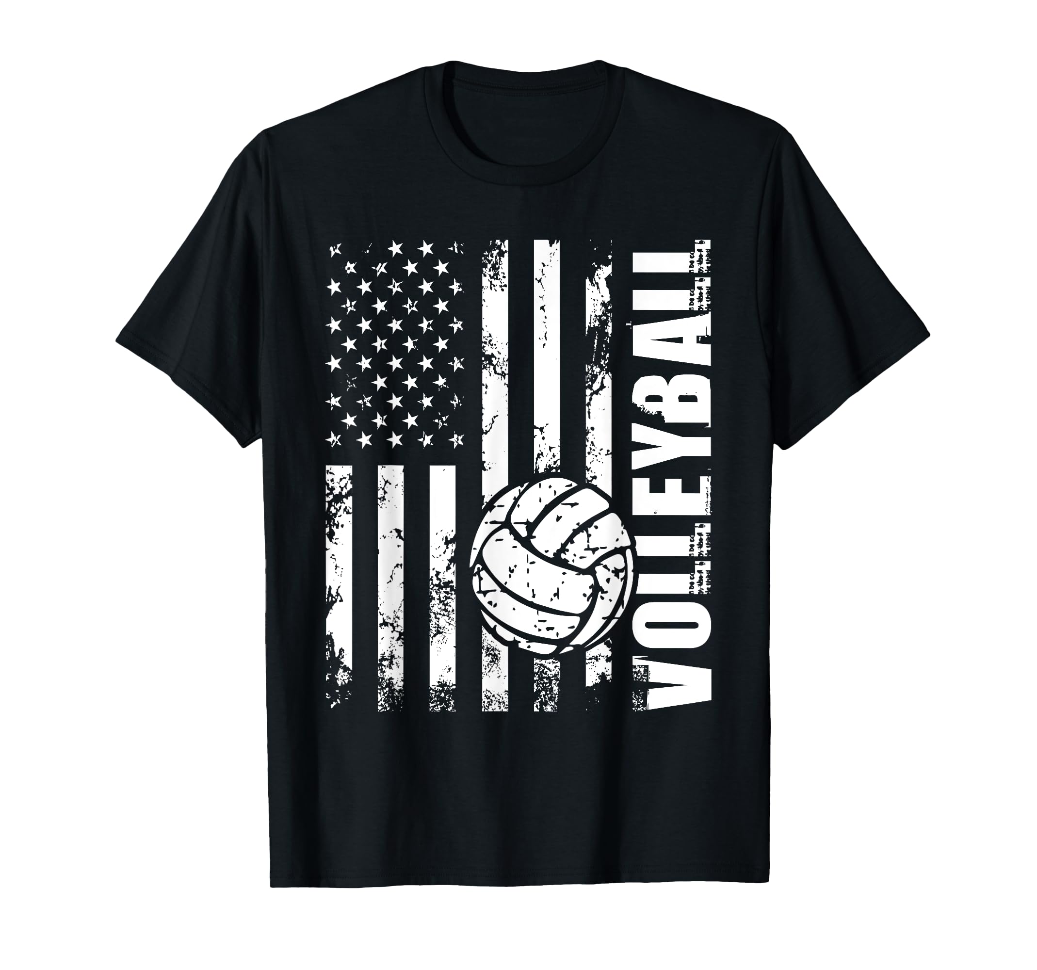 Beach Volleyball - USA American Flag Setters Players Coach T-Shirt