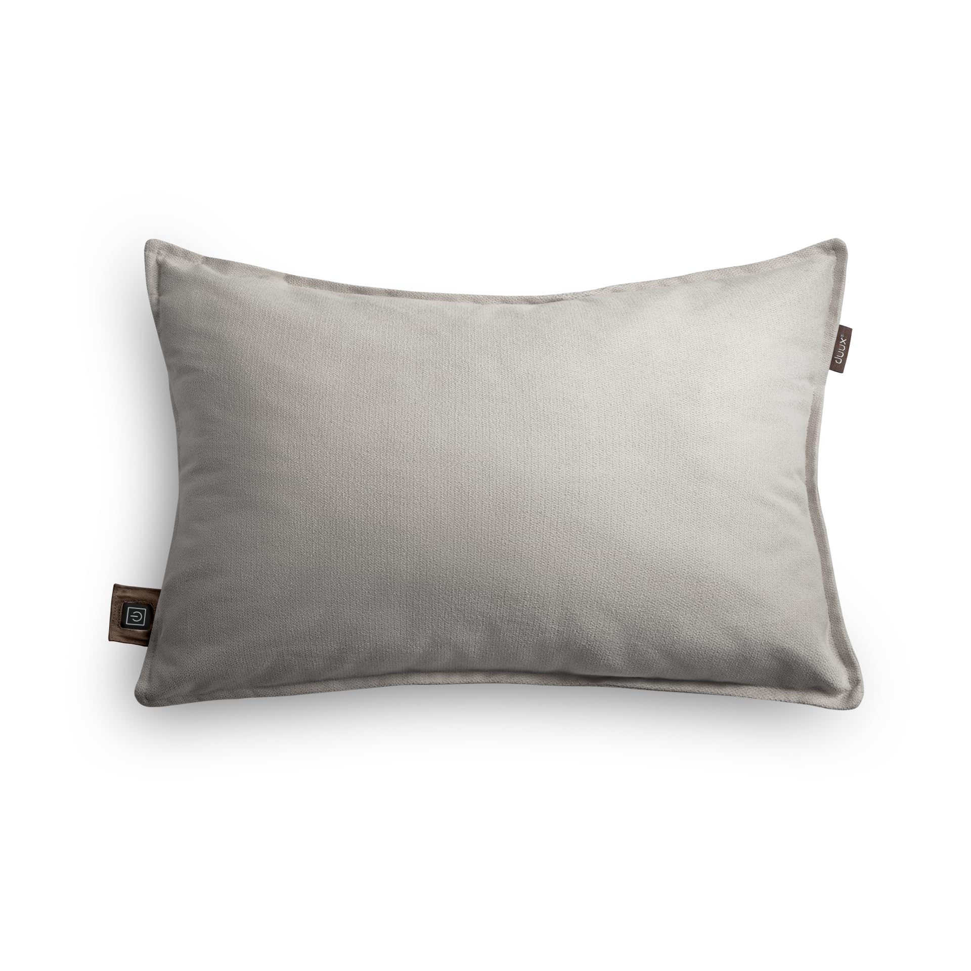 Duux Mellow Heated Cushion, Water-Repellent Cover, Up to 9 Hours Use on a Single Charge, 3 Heat Settings, Hand Washable, Built-in Overheat Protection, Grey