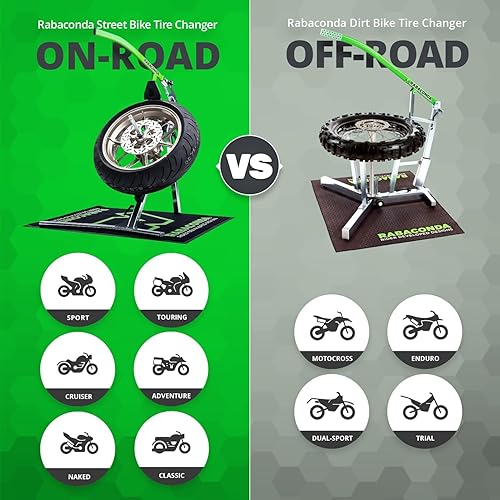 Miniatura 6 de Rabaconda Kit de iniciación de cambiador de neumáticos de motocicleta de calle