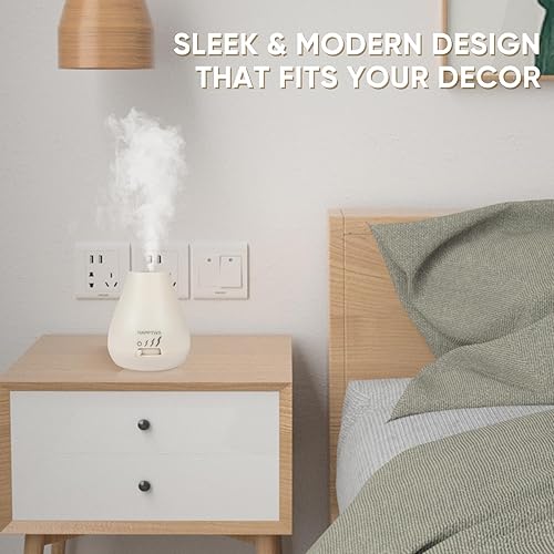 Miniatura 4 de HAPPTWS Difusor de aceite esencial Difusor sin agua, 3 ajustes de temporizador, funciona con pilas para dormitorio, sala de yoga, inodoro,