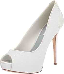 heve エプリディ PT ホワイト ¥20,900 Amazon.com | Nine West Women's HIZZIA Pump, Silver Glitter