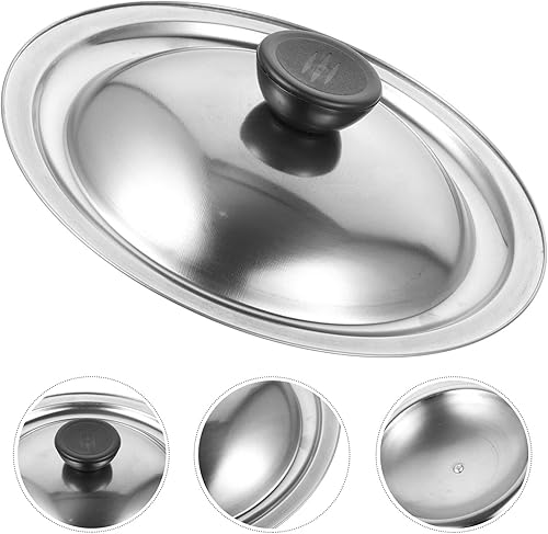 Miniatura 3 de Tapa universal de acero inoxidable para ollas, cubierta de sartén de hierro fundido para ollas y sartenes