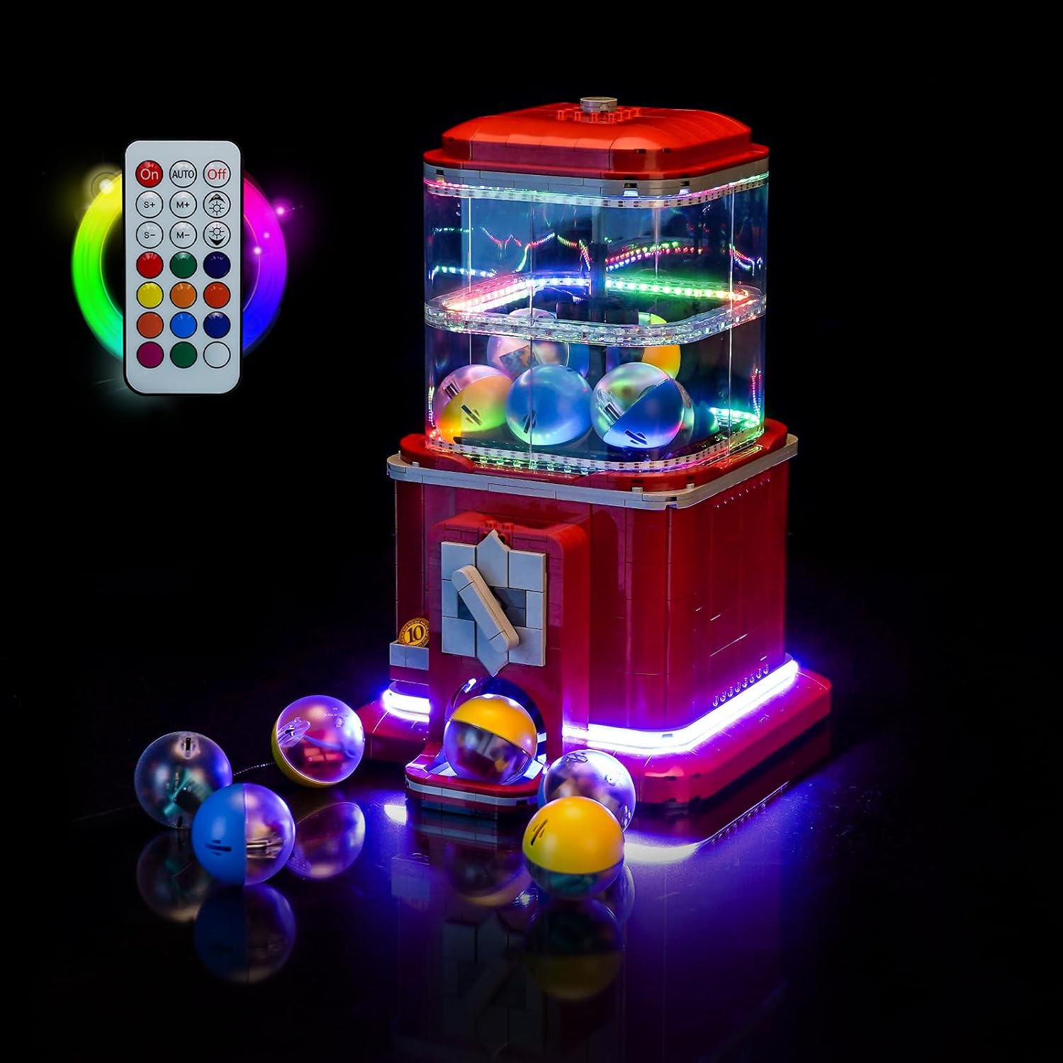 LED Lighting Compatible with Lego Minifigure Vending Machine 21358，Light Kit Compatible with Lego 21358 for Adults, NOT Included The Model Set - JUST Lights