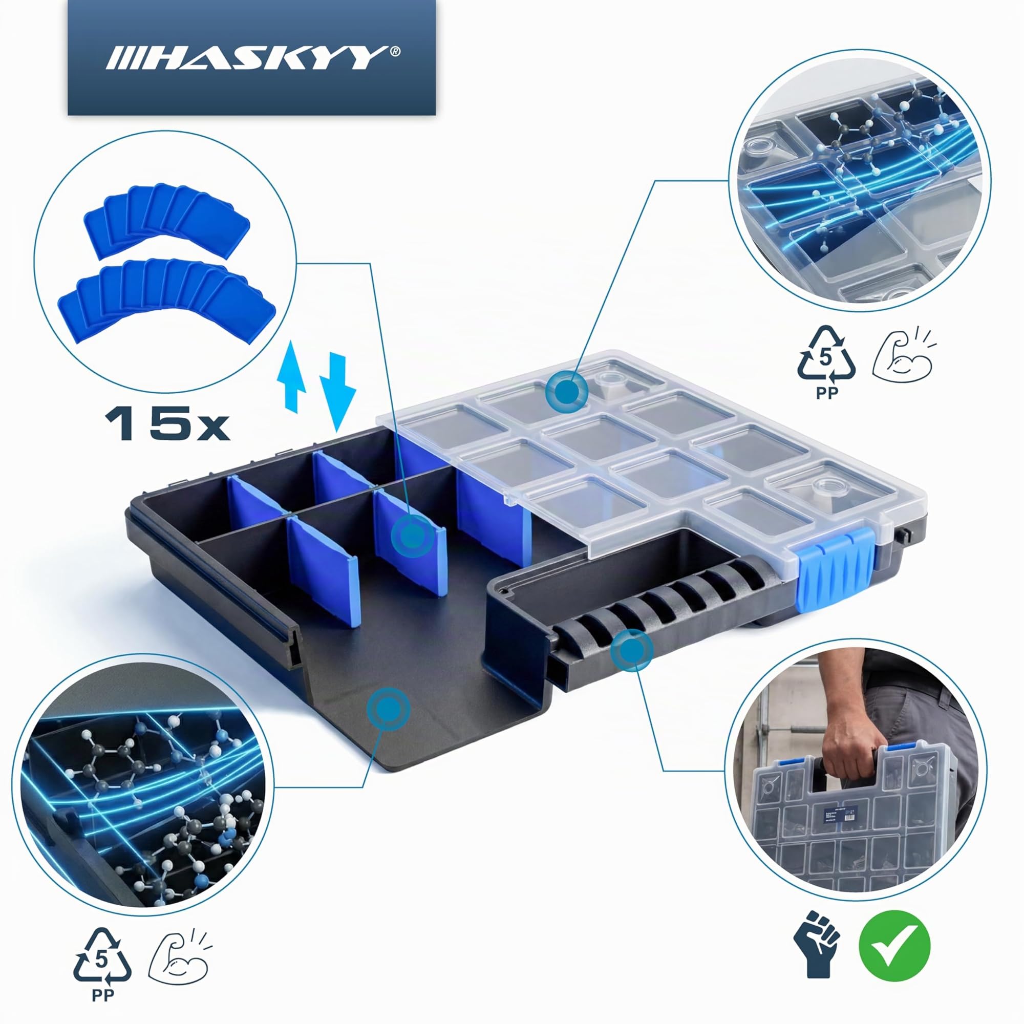 HASKYY 225 masses à frapper pour JANTES en ACIER Gamme de masses d’équilibrage de 5-10-15-20-25-30g
