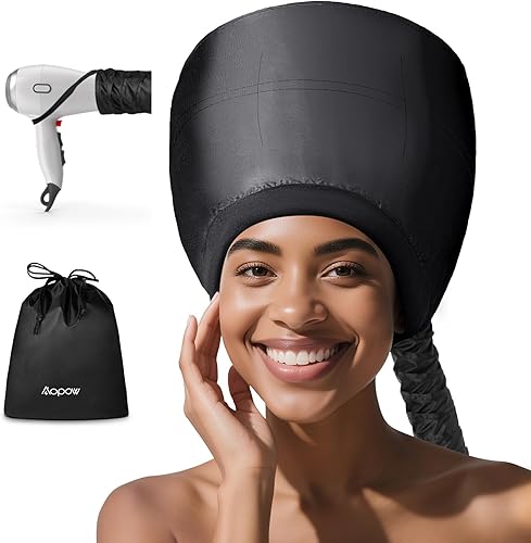 Miniatura 10 de Heat Cap Leopard - Gorro térmico de vapor – Calefacción de 10 niveles para acondicionar profundamente el cabello natural y negro en casa
