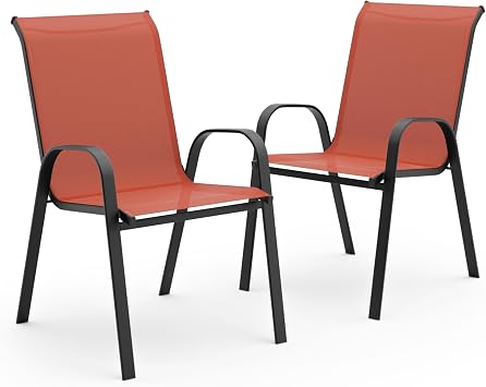 Greemotion Asuntes Outdoor Patio Chair, Red