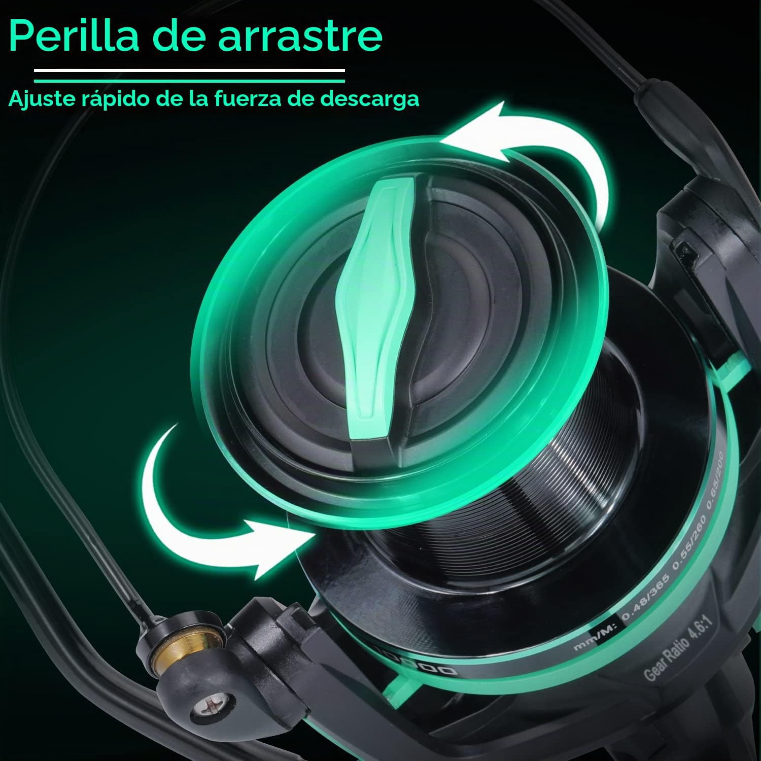 Sougayilang Carrete de pesca de surf, carrete giratorio inoxidable 11+1BB, serie 10000, arrastre súper potente, carrete de gran capacidad de línea para carrete de pesca de carpas de agua salada y agua