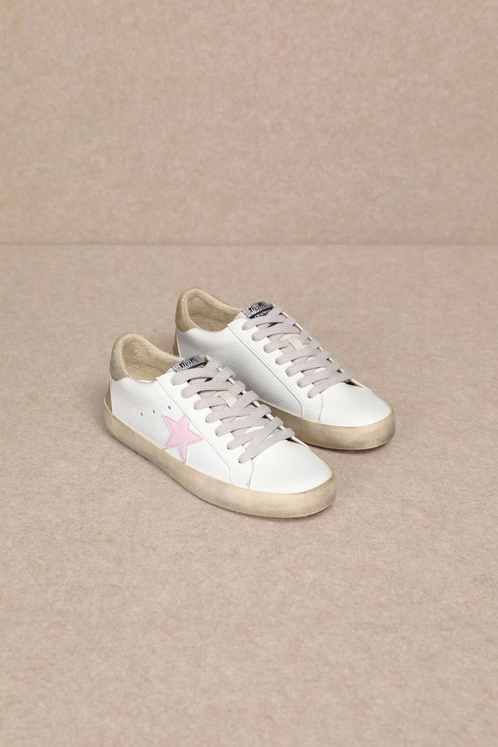 Mi.iM Sofia Rubber Sole Lace-up Low Top Star Sneakers - Image 4