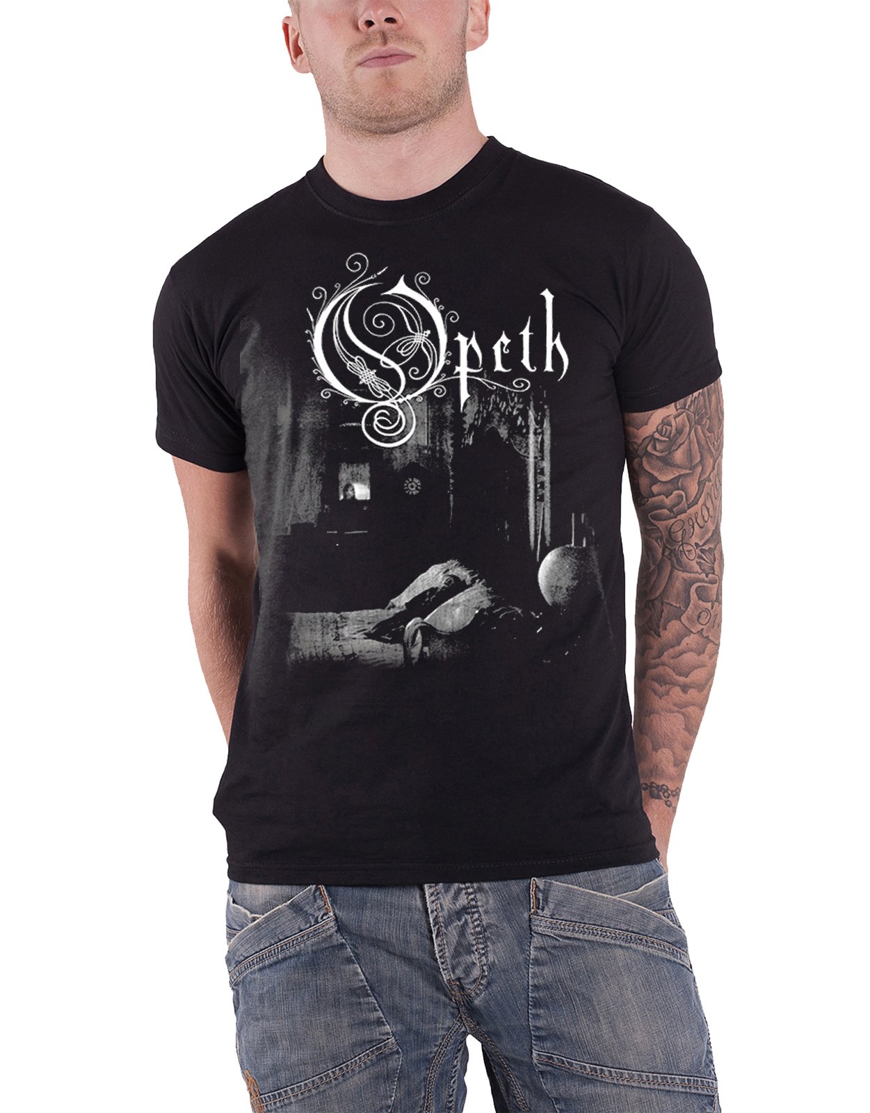 Opeth T Shirt Deliverance Band Logo Ufficiale Uomo Nuovo Nero