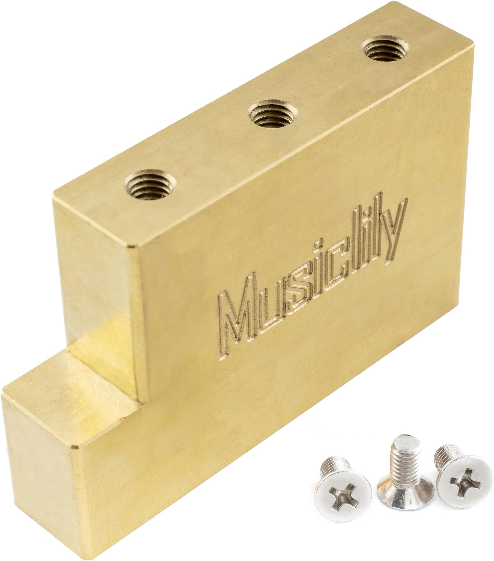 Ultra Solid Fat Brass L Shape Tremolo Block for Floyd Rose Locking Tremolo Bridge,37mm Tall