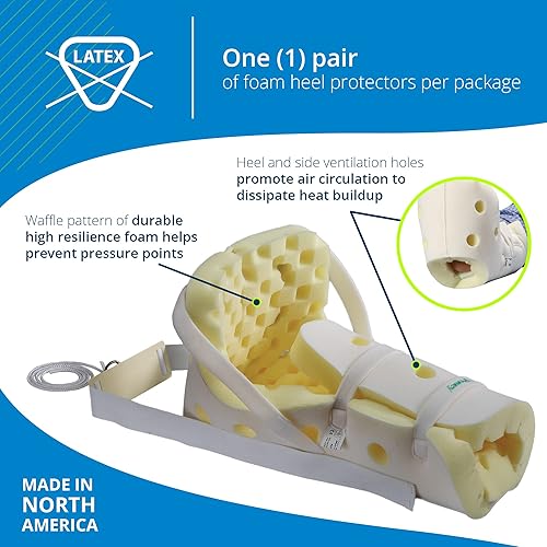 Miniatura 4 de Posey 6145 - Protector de talón premium, talla única, espuma, amarilloblanco