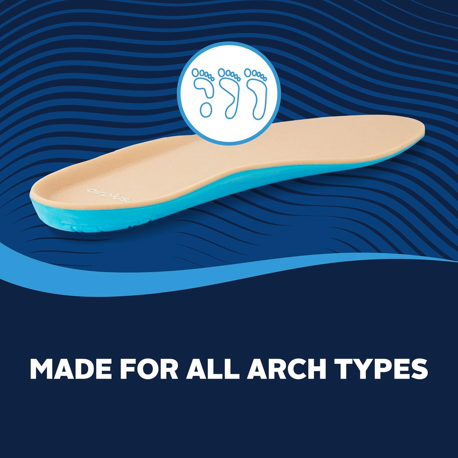 Airplus Diabetic Insoles for Sensitive Feet, Plastazote® Top Cover, Foam Cushioning, Trim to Fit, Slim Profile, Gentle Arch Support, Fits Casual, Athletic & Dress Shoes, Women's 5-11 - Image 6