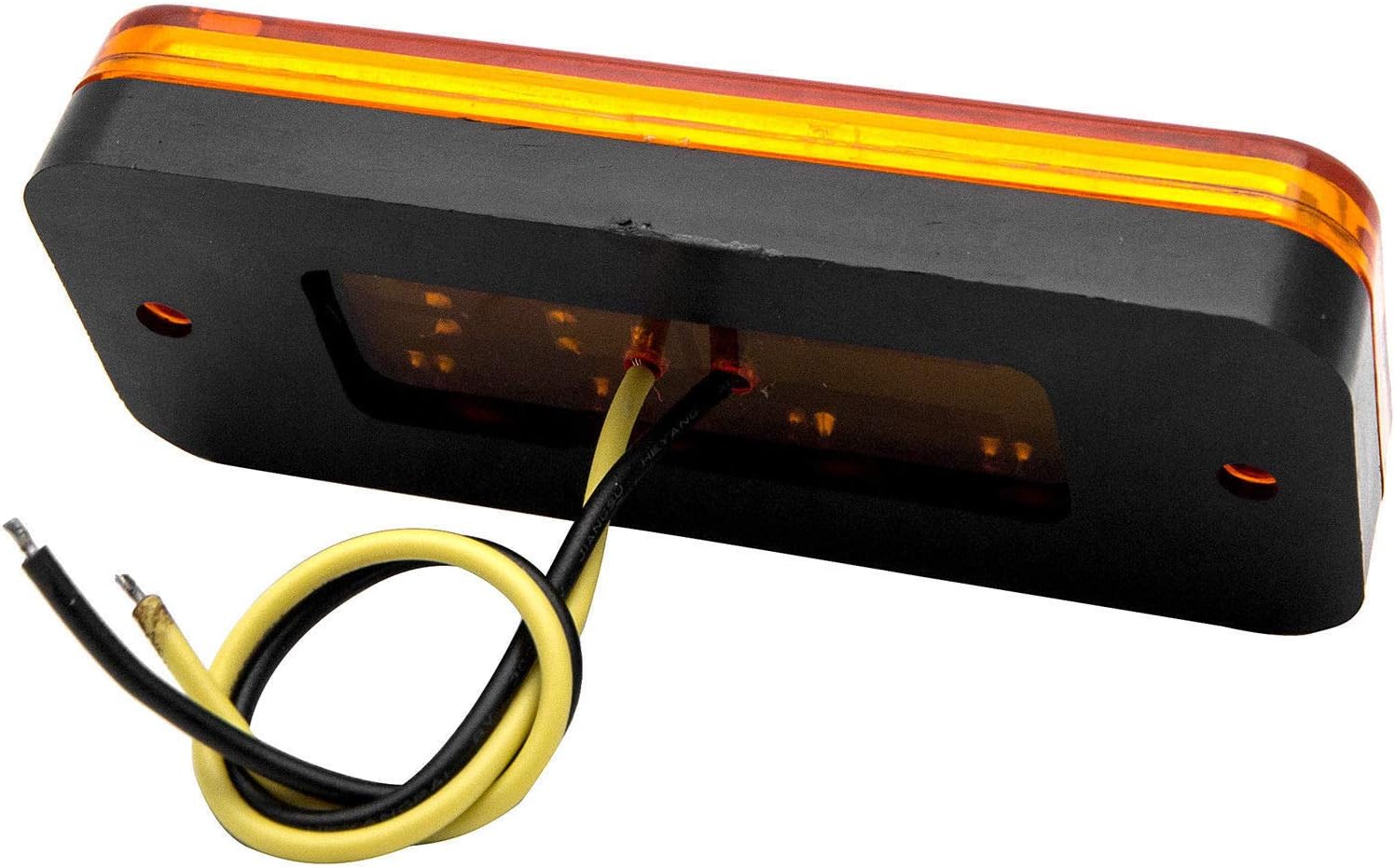 MASO Side Marker Lights for Boat Trailer 8pcs 12V/24V Universal Indicator of Position Lamps LED Front Rear Lights with Orange Amber Bulbs for Boat Trailer Truck Van Caravan Lorry Car Bus