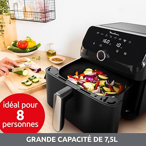 Moulinex Easy Fry Mega, air fryer compact, Mono tiroir 7.5 L, Jusqu’à 8 personnes, 8 programmes, noir EZ8558F0 - 3