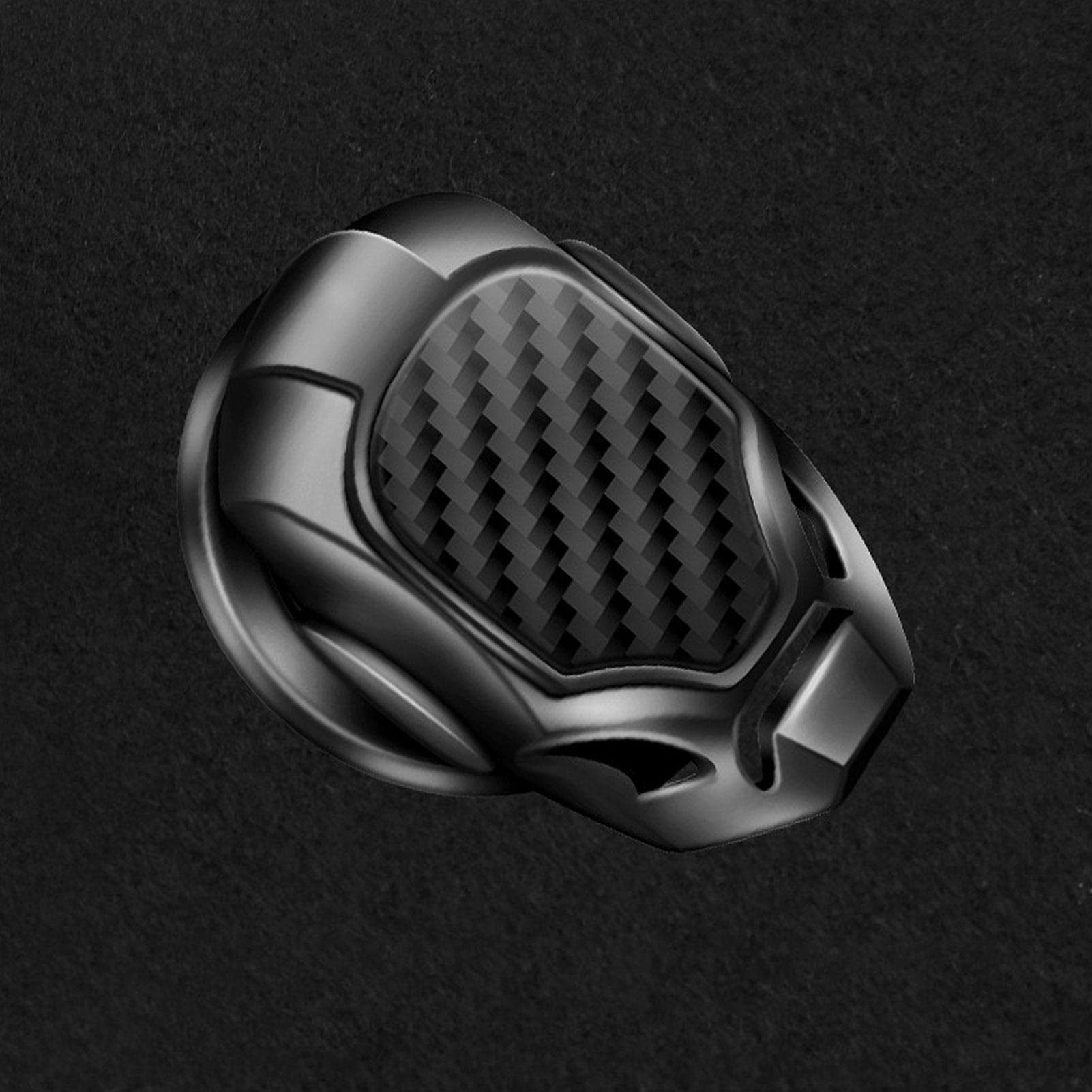 Applyvt Auto Start-Stopp Knopfabdeckung - Schwarz Für Motorstarttaste