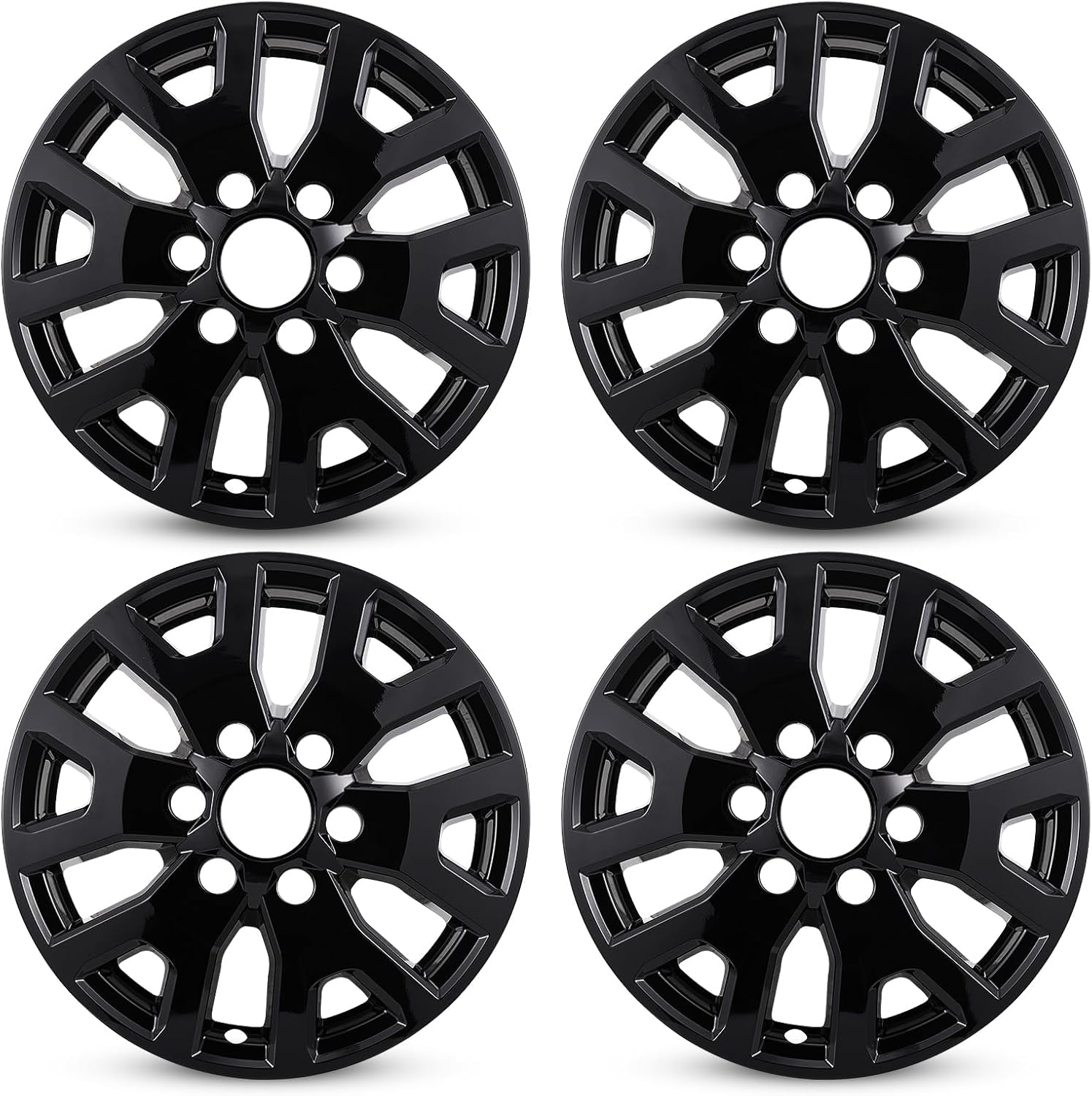 wheel skins compatible with toyota tacoma 2024-2025; glossy black wheel covers; set of 4 packs?17-inch