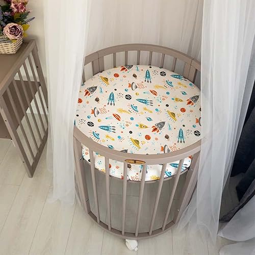 Miniatura 30 de Cloele Sábanas bajeras cuadradas perfectas para colchones portátiles de 36 x 36 pulgadas, sábanas cuadradas de jungla para cuna, sábana bajera