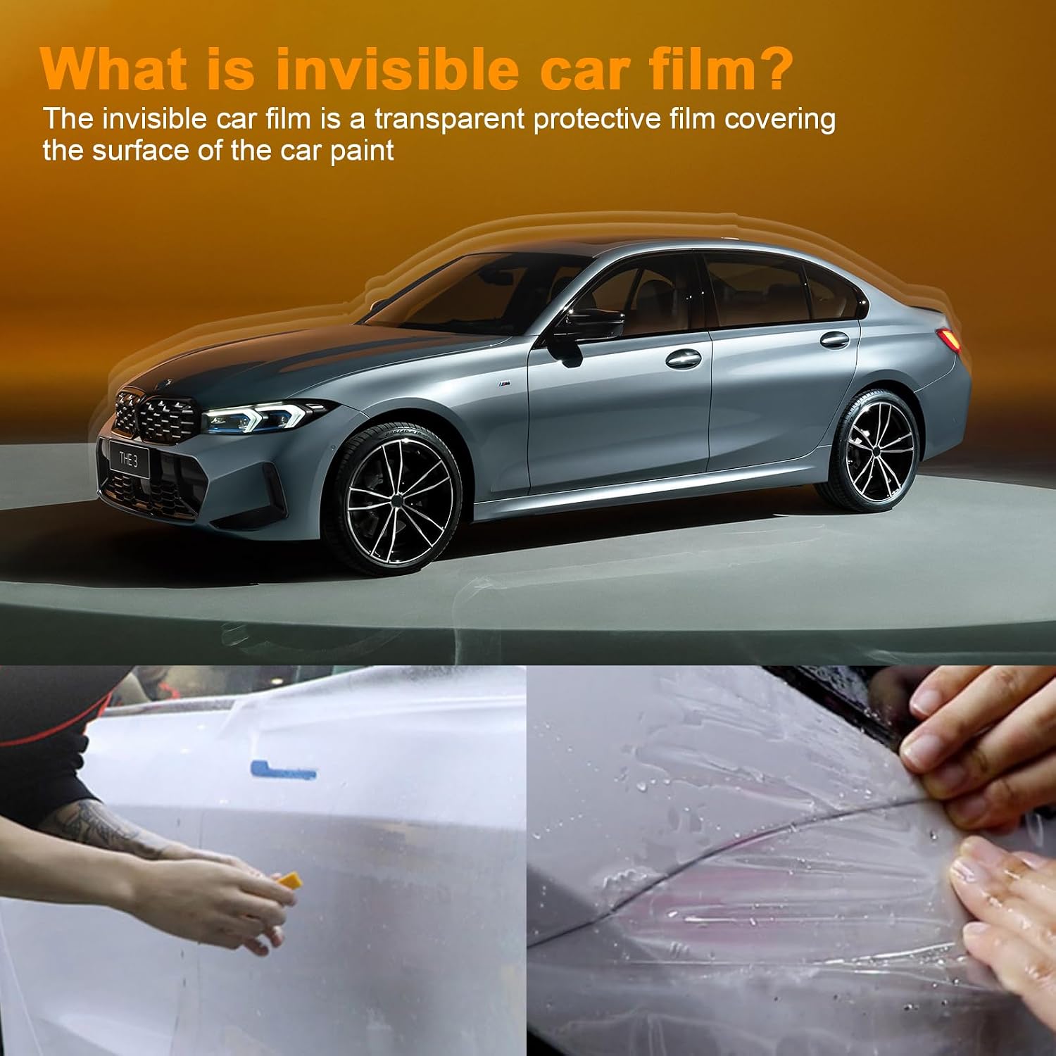 KUNGKIC for 2022 2023 BMW 3 Series G20 TPU Side Rearview Mirrow Protection Cover Film Invisible Stickers Protective Shields Non-Yellowing Self-Healing Exterior Accessories 2 Pcs