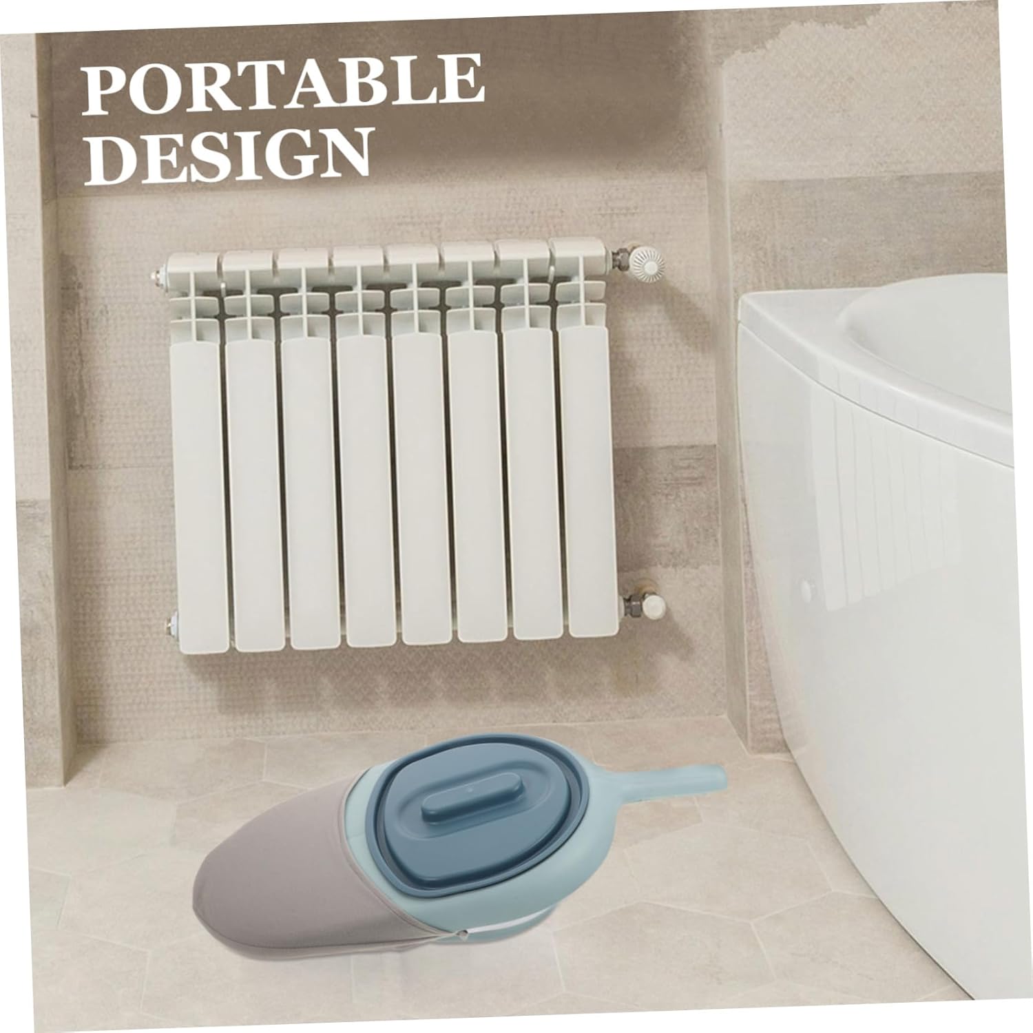 Bedpan Handle Portable Plastic Urinal for Bedridden Patients Design Compact for Home Hospital Elderly and Pregnant Women Use
