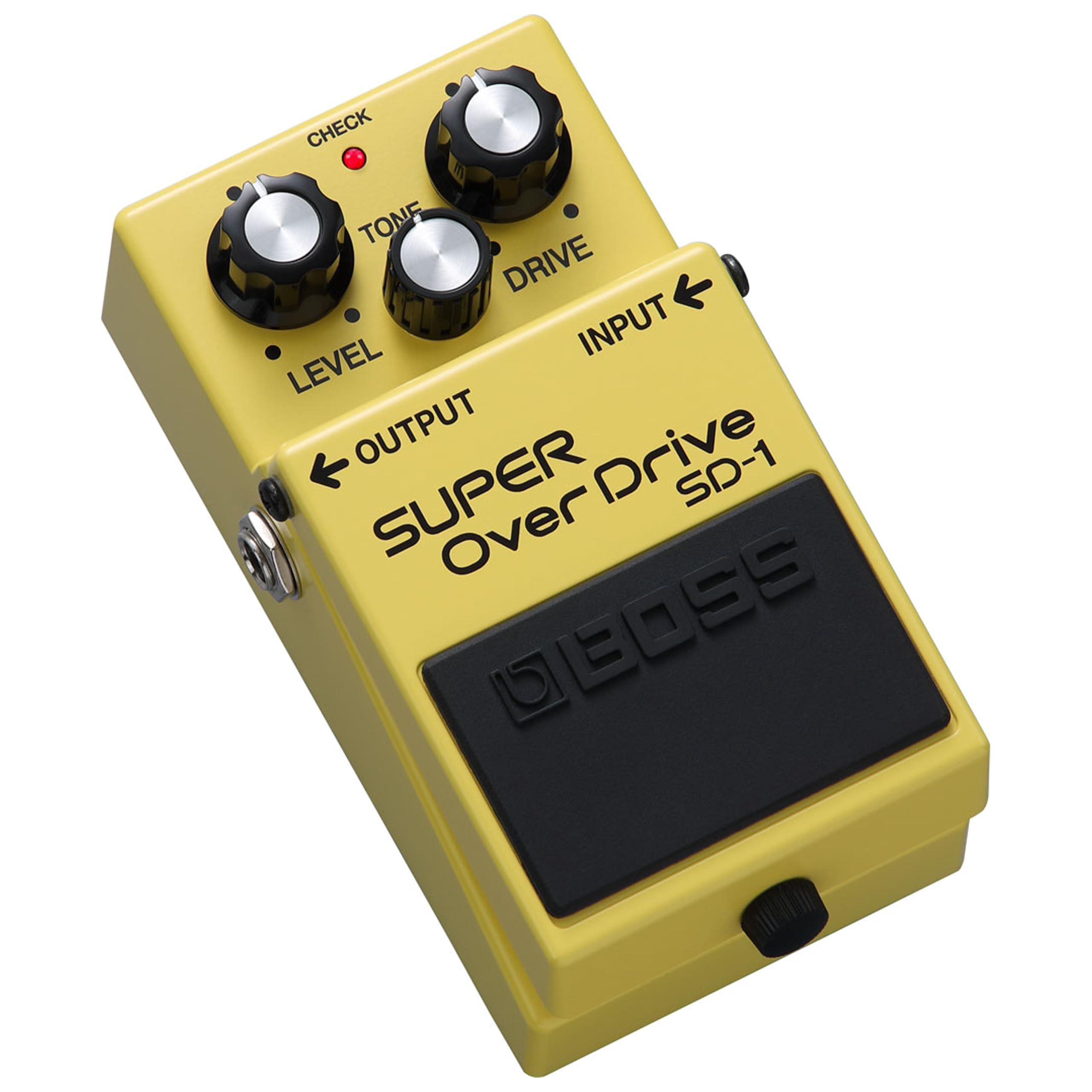 Pédale d'effet guitare SD-1 SUPER OverDrive BOSS | Un overdrive culte | Des sons saturés tendres à modérés | Idéale pour une utilisation avec des amplis à son clair & légèrement saturés