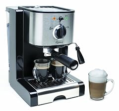 Capresso 116 04 Pump Espresso and Cappuccino Machine EC100 Black and Stainless 46 oz