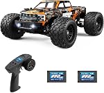 HAIBOXING 1:18 Scale RC Truck 18859E (Orange), 4WD Off-Road Remote Control Car 36km/h, 2.4GHz Radio System, Dual Rechargeable Li-Po Batteries, 35+ Min Drive Time
