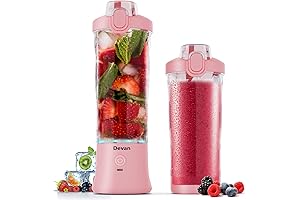 Pink Smoothie Maker - Portable Blender for Shakes and Smoothies