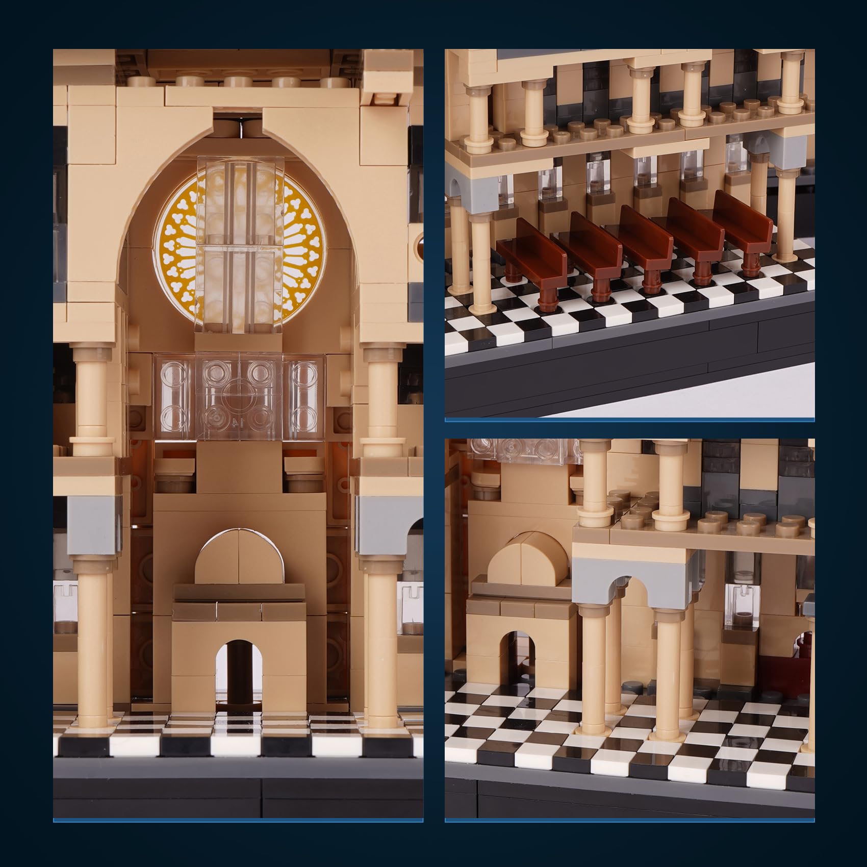 LULUFUN Bauklotz-Set, Bewegliche Notre Dame de Paris Kirche Modell Bausätze, 3D Puzzle für Erwachsene, Architektur Bauspielzeug, 5210 Teile