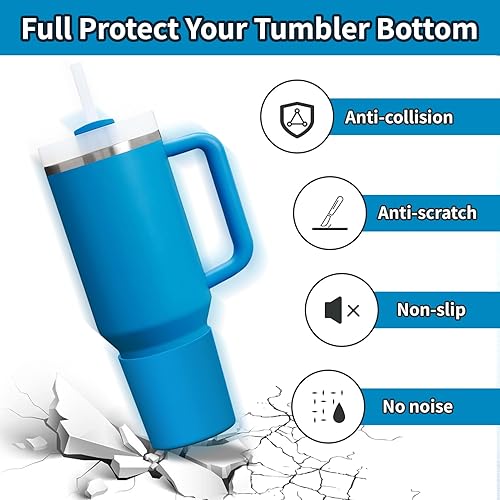 Miniatura 4 de WUQID Bota de silicona superior compatible con Stanley Quencher H2.0 de 40 onzas, 30 onzas, 20 onzas y IceFlow Flip de 30 onzas 20 onzas, se adapta