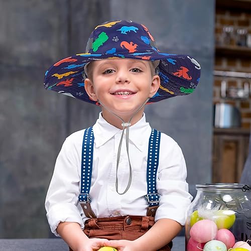 Miniatura 8 de Sombrero de sol para niñas con diseño de unicornio, protección UV, sombrero de verano para niños, sombrero de pesca de ala ancha de 2 a 8 años