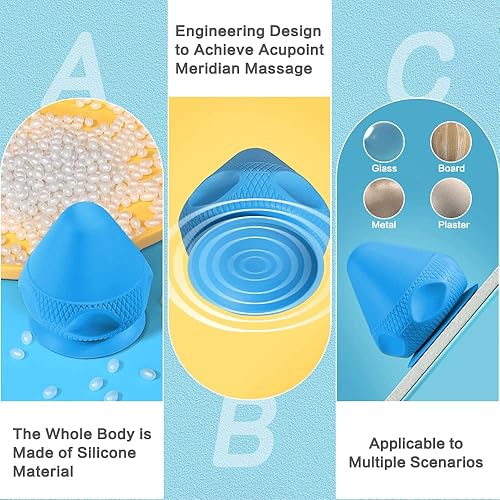 Miniatura 6 de Bola de masaje de punto de gatillo Removedor de nudos de hombro, músculo trasero, bola de masaje montada en la pared, bolas de presión de tejido