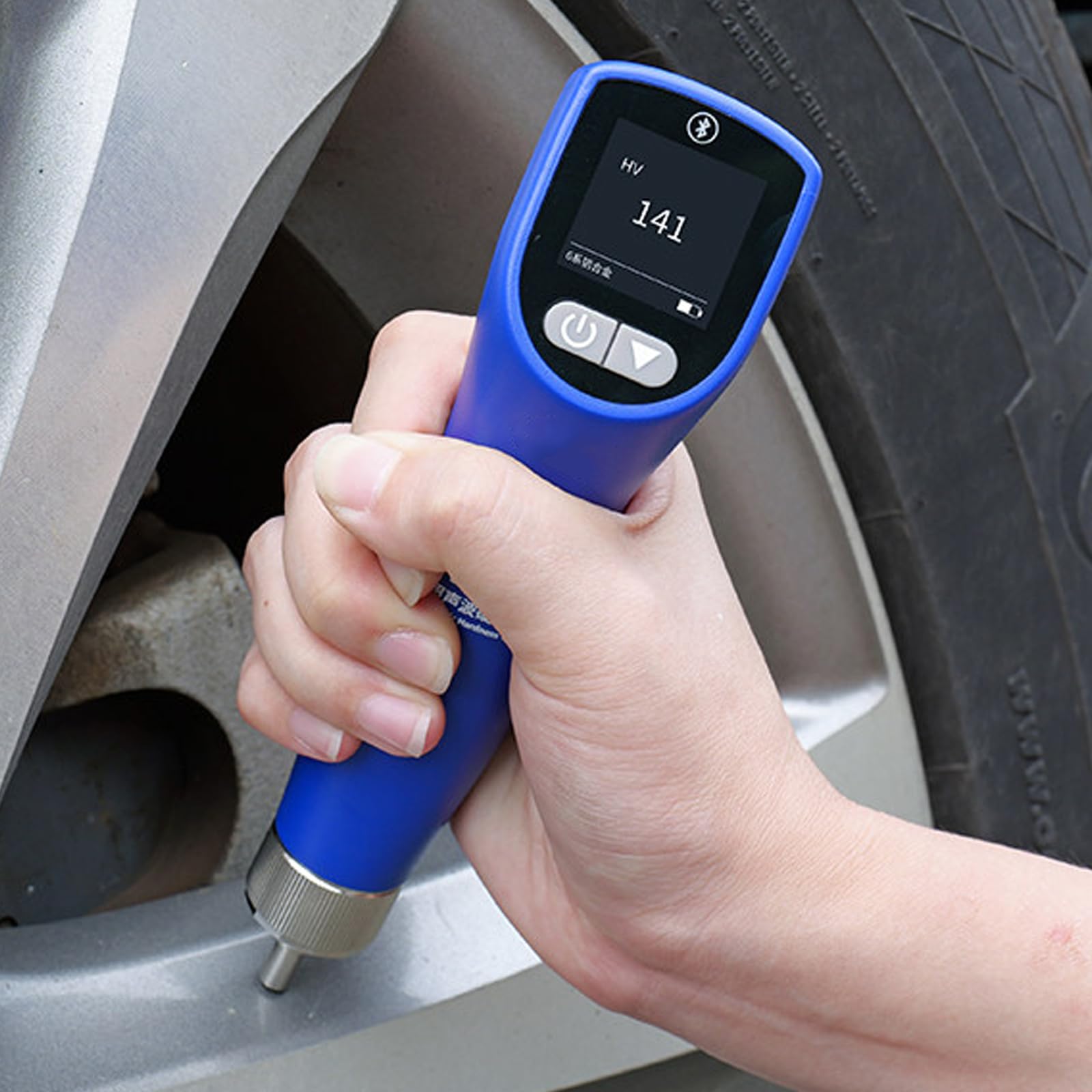 Hardness Tester, Portable Testing Equipment, Measuring Range 170 To 960 Hld, Portable Testing Equipment With Calibration Block & 2 Probes, For Steel, Iron, Bronze, Copper, Manufacturing, Metal
