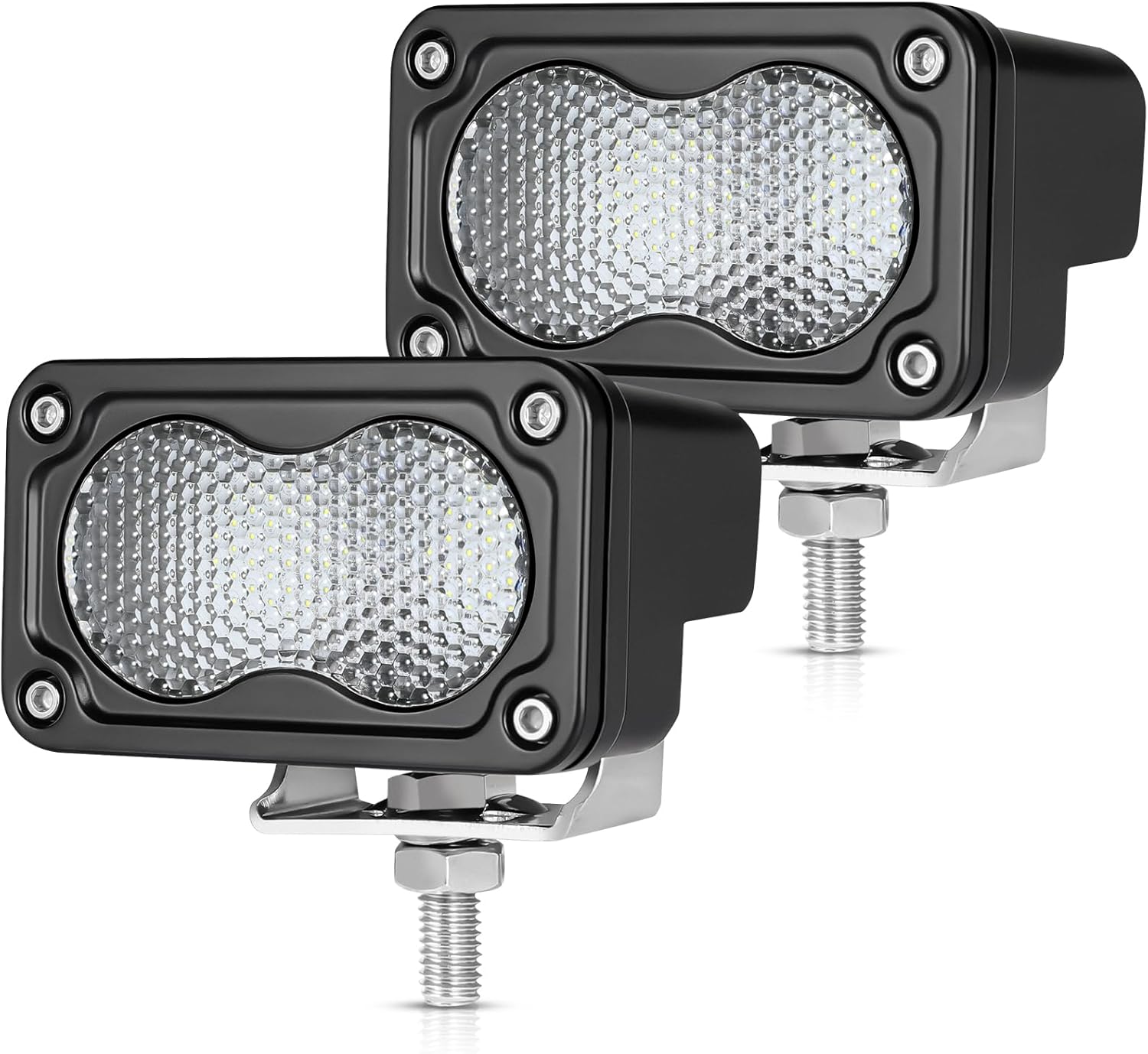 OFFROADTOWN 3 Inch LED Pods Lights 40W Driving Light Bar Off Road Lights LED Cubes Fog Light Bumper Grille Backup Reverse Lights for Truck Pickup ATV UTV SUV Motorcycle