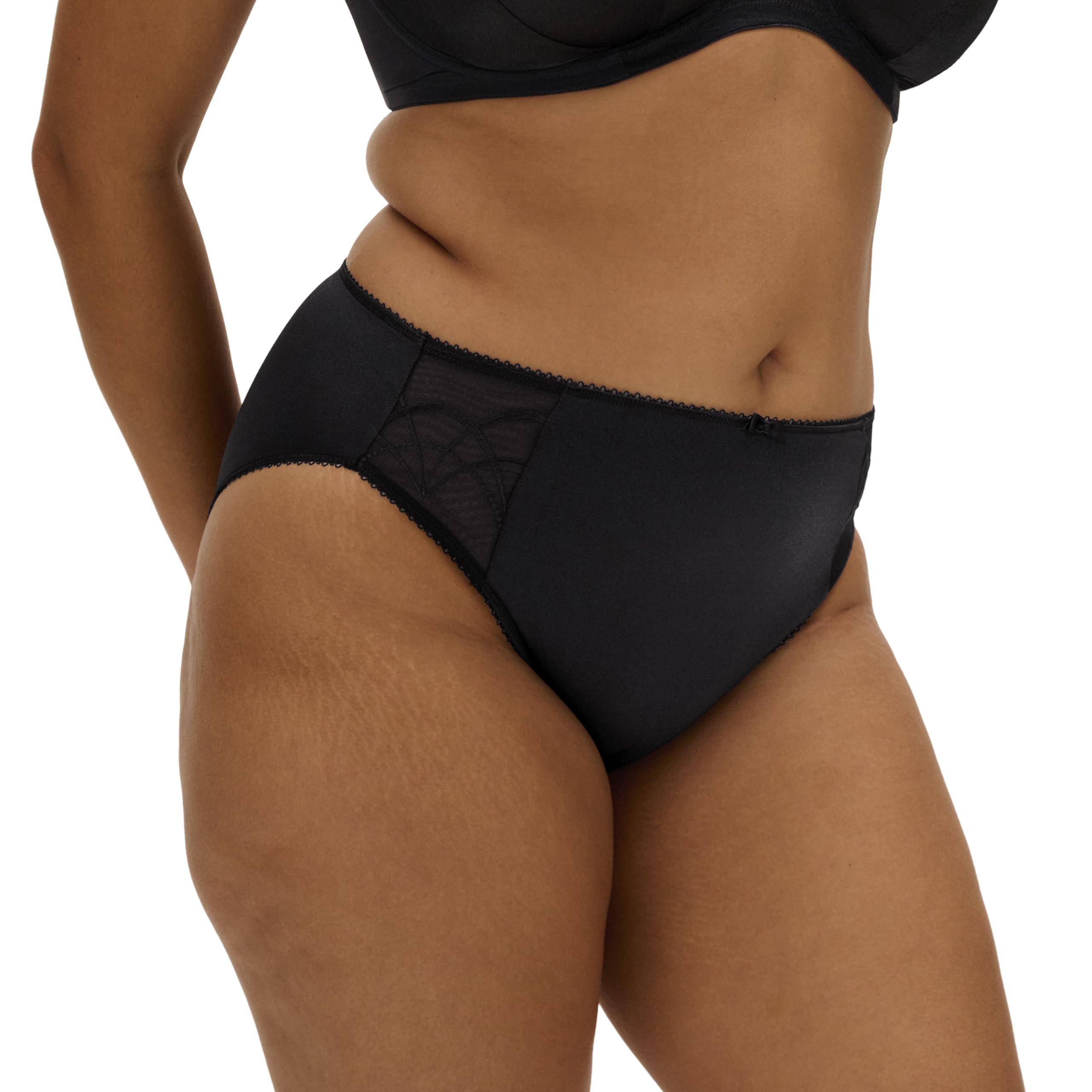 Elomi Women's Plus Size Cate Brief, Black, Large