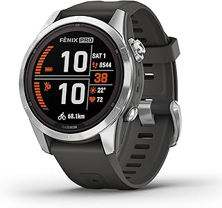 Garmin fnix 7S Pro – GPS Multisport Smart Watch with Colour Display and Touch/Button Control, TOPO Maps, Over 60 Pre-Installed Sports Apps, Garmin Music and Garmin Pay Assorted variants