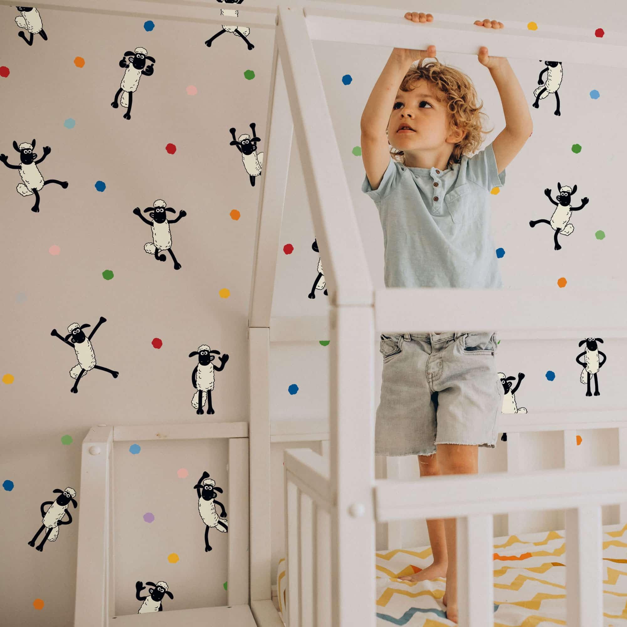 Shaun the Sheep Feature Wall Stickers Nursery Bedroom Décor
