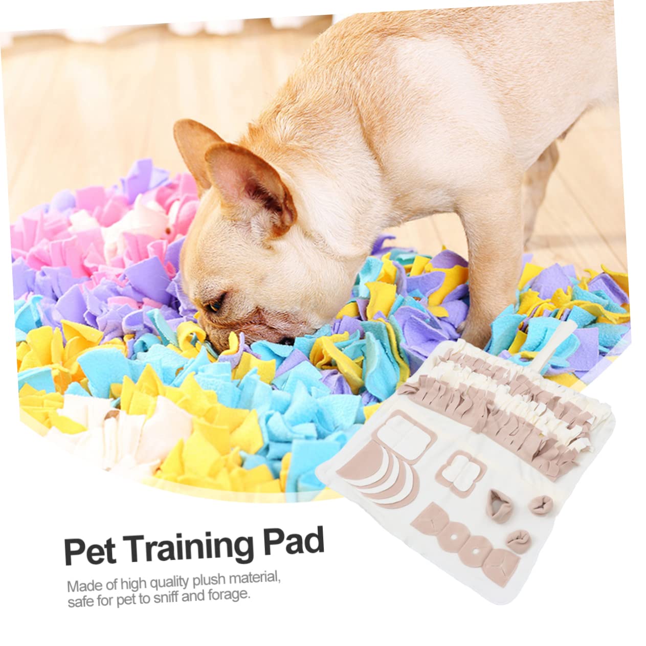 Tapis de Fouille pour Chien en Peluche, Lavable, pour Activités Intérieures, Aide à Stimuler L’odorat Réduire Le Stress chez Petits et Grands Chiens