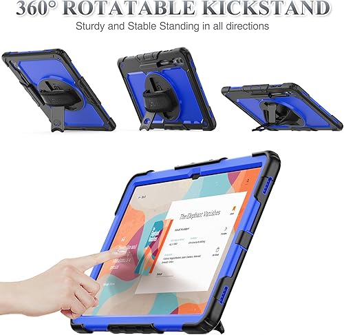 Miniatura 4 de SEYMAC stock Funda para tablet Samsung Galaxy Tab S9 UltraS8 Ultra de 14.6 pulgadas con protector de pantalla y soporte para lápiz correa de mano