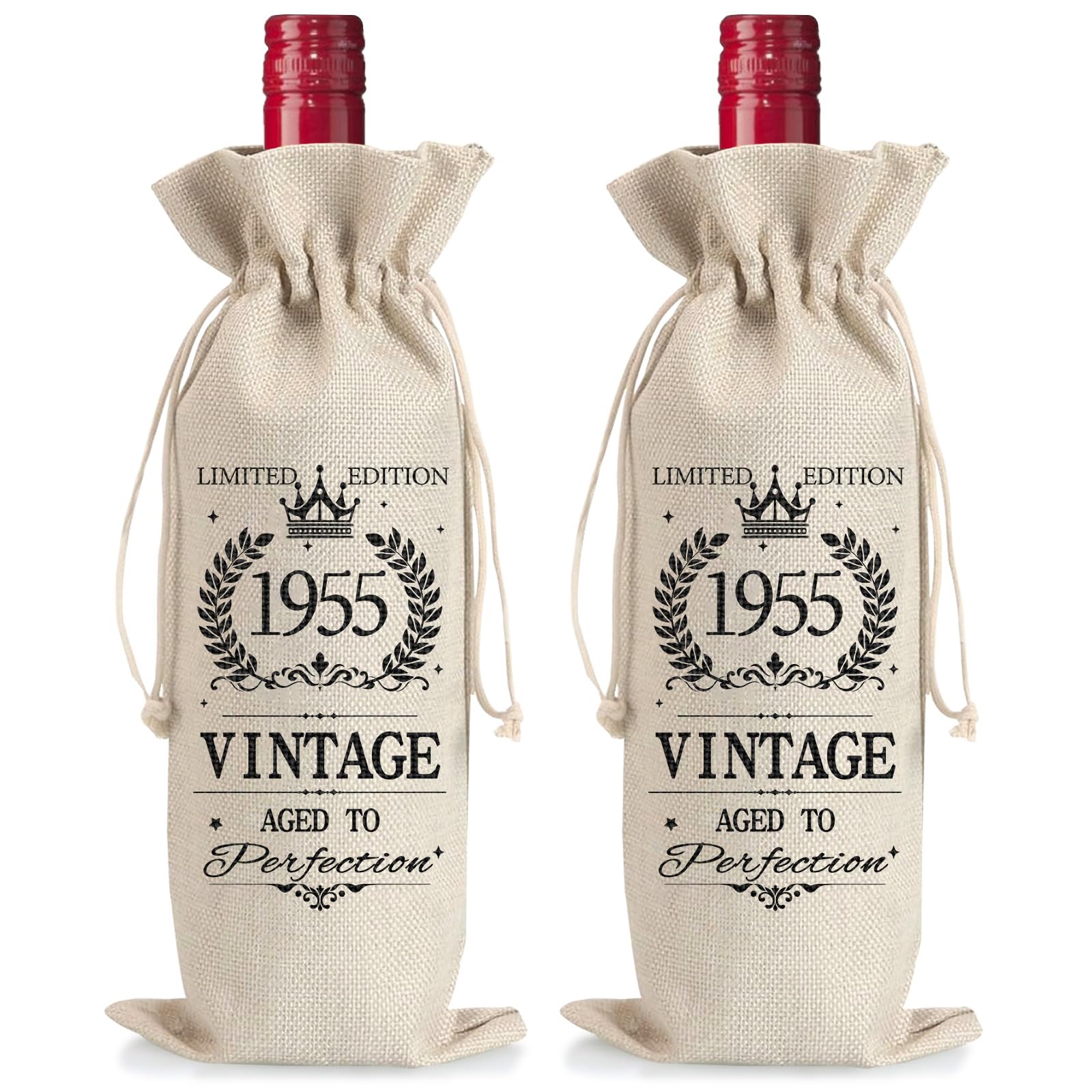 6 Pcs Sacs à Vin En Toile De Jute, Couvertures De Bouteilles