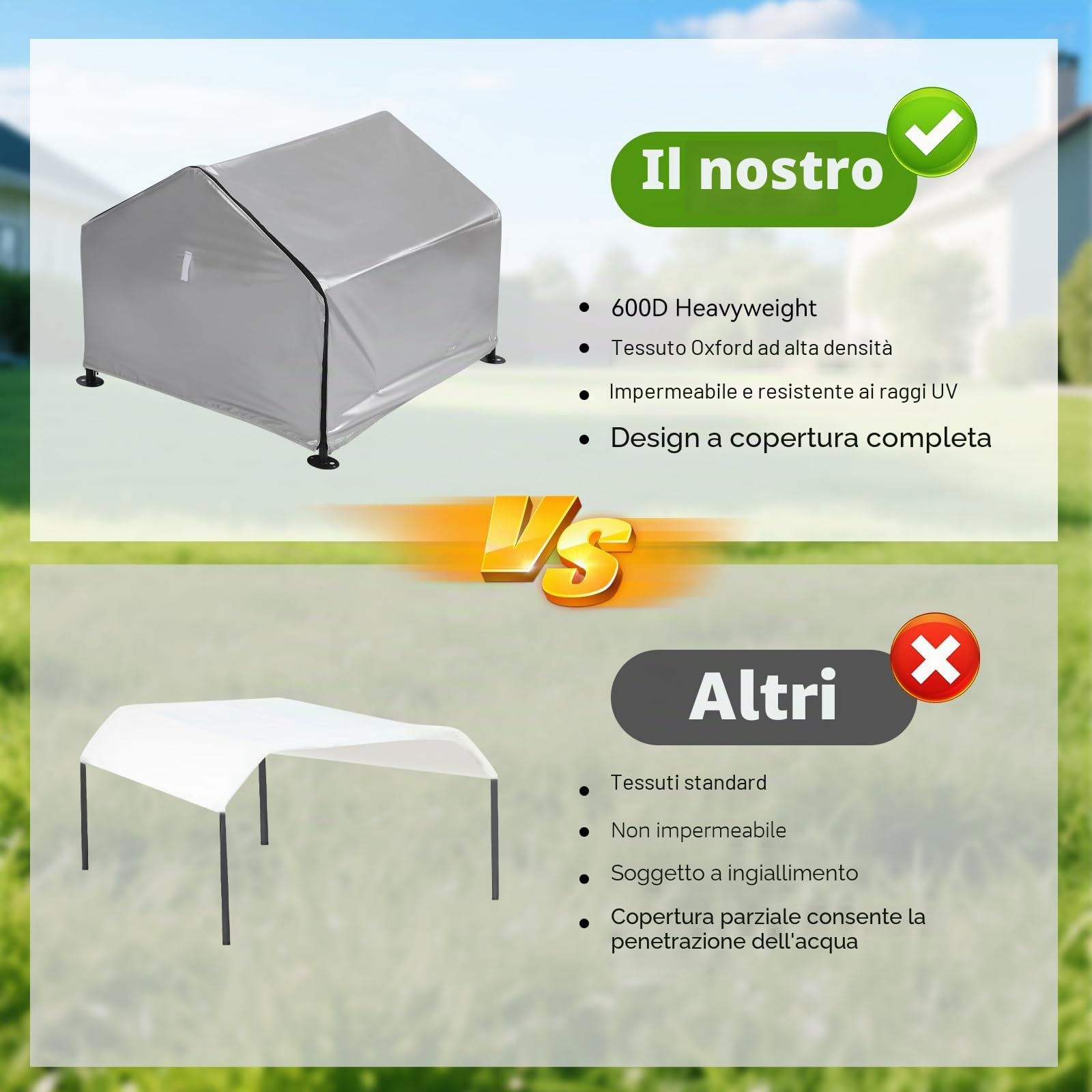 Garage per robot tosaerba, garage per robot tosaerba, riparo esterno resistente alle intemperie con protezione UV, garage per robot tosaerba, stanza per animali domestici, 78 × 74 × 63 cm